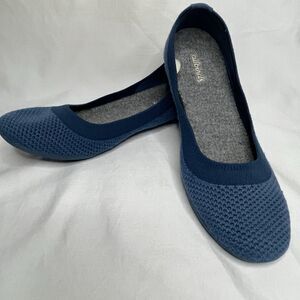 Allbirds Tree Breezers Ballet Flats Womens Size 8.5 Blue Comfort Slip On